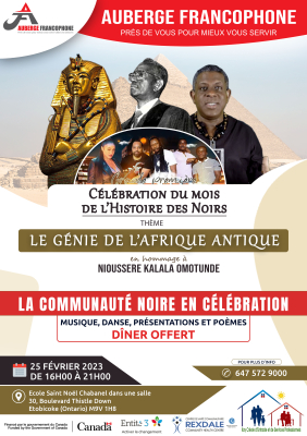 Célébration du mois de l'histoire des noirs 2023
